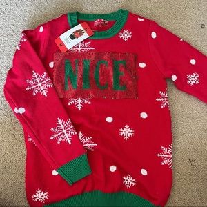 Naughty nice Christmas sweater